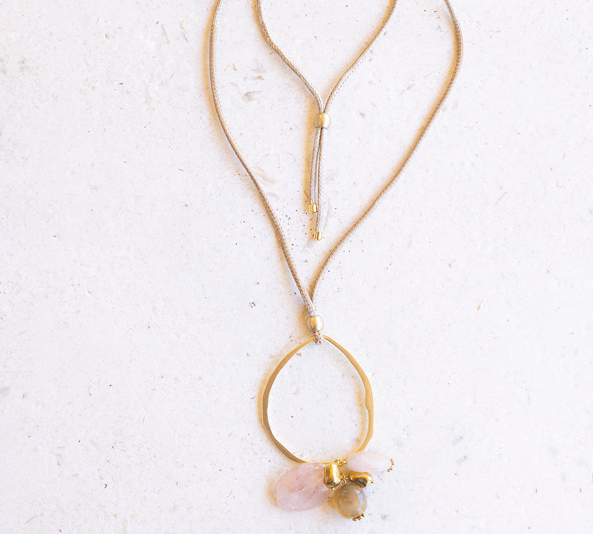 Luna Camel Long Necklace