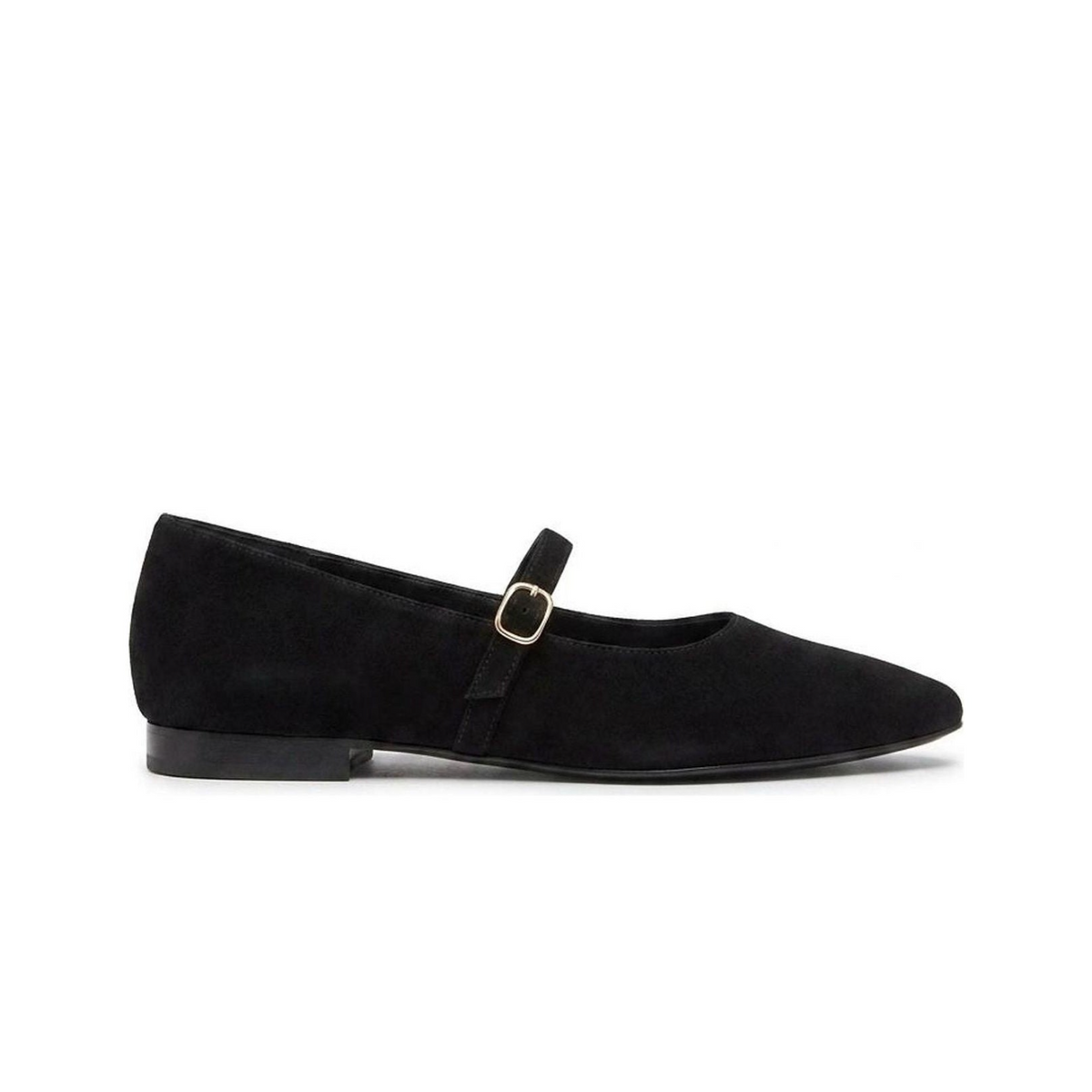 Amelie Mary Jane Black Suede