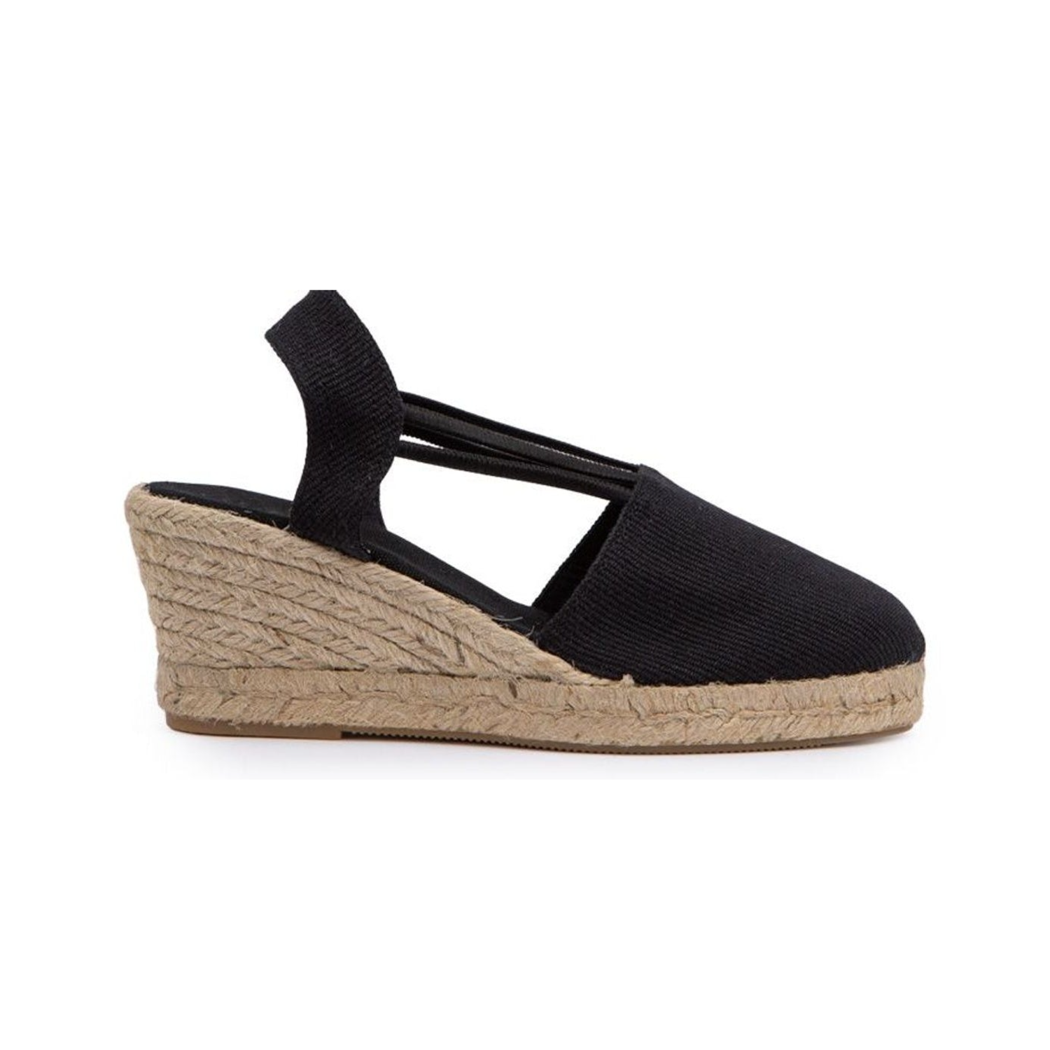 Barbate Black Medium Espadrille