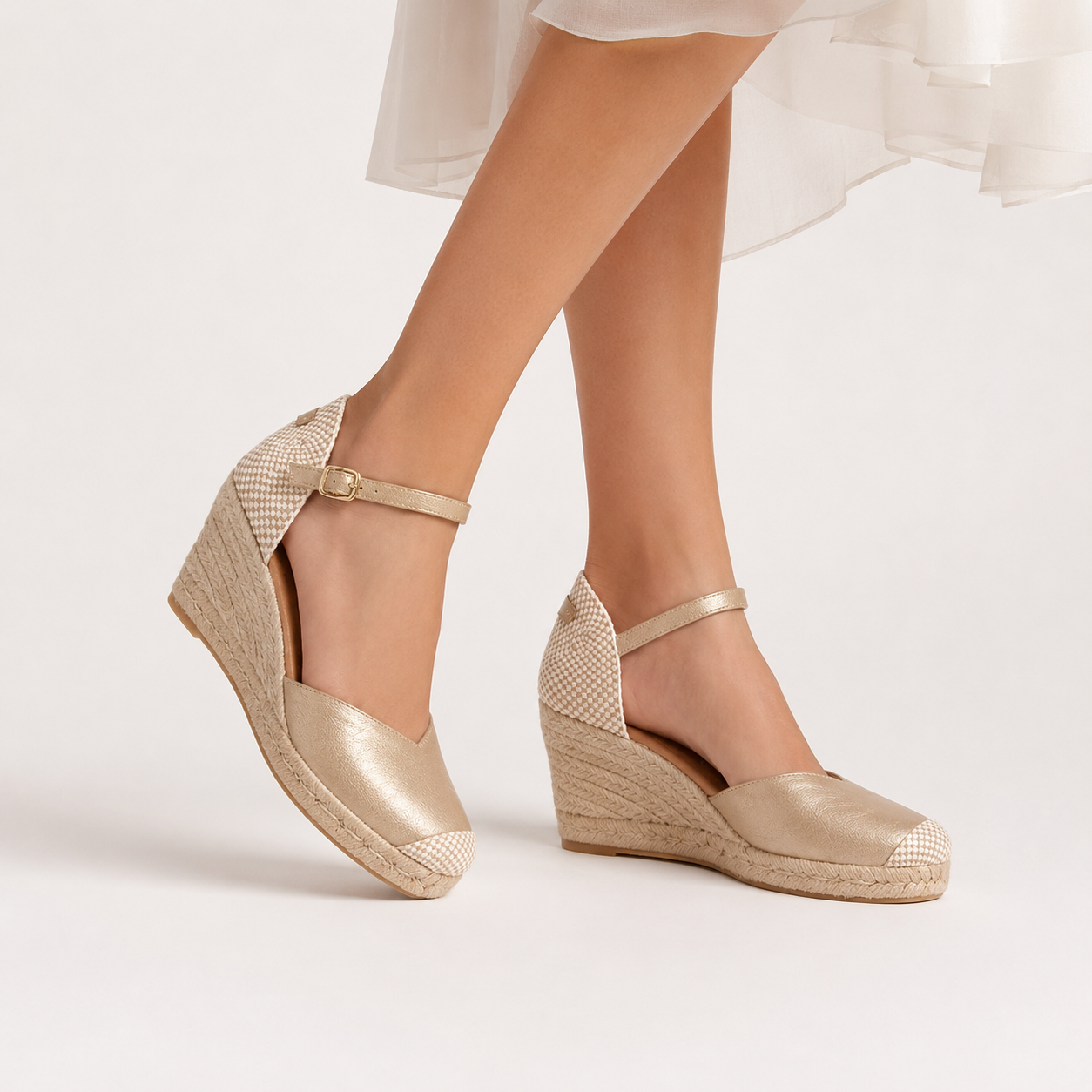 Jimena Mid Strap Wedges