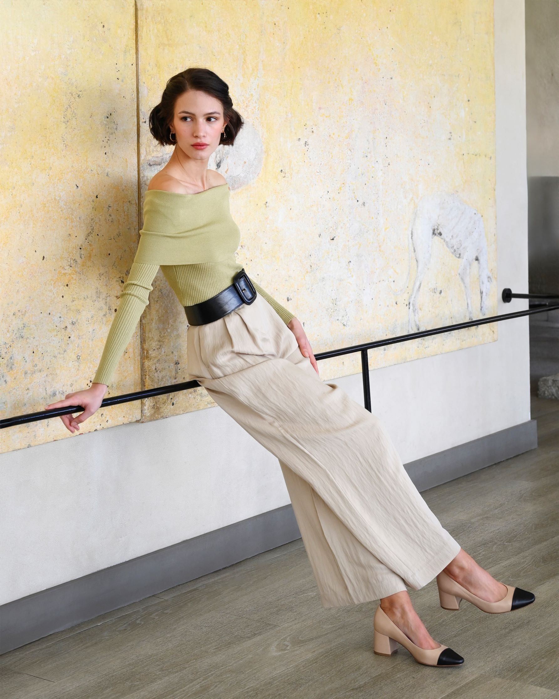 Elara Nude with Black Tip