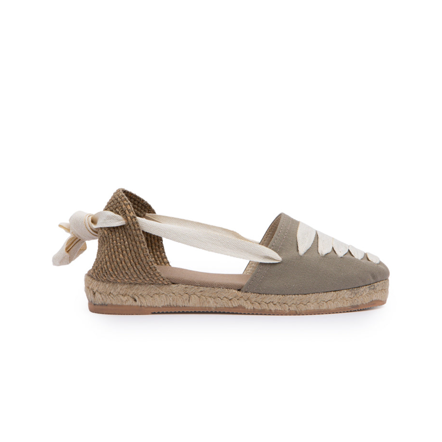 Gimena Taupe Top Laces Espadrille