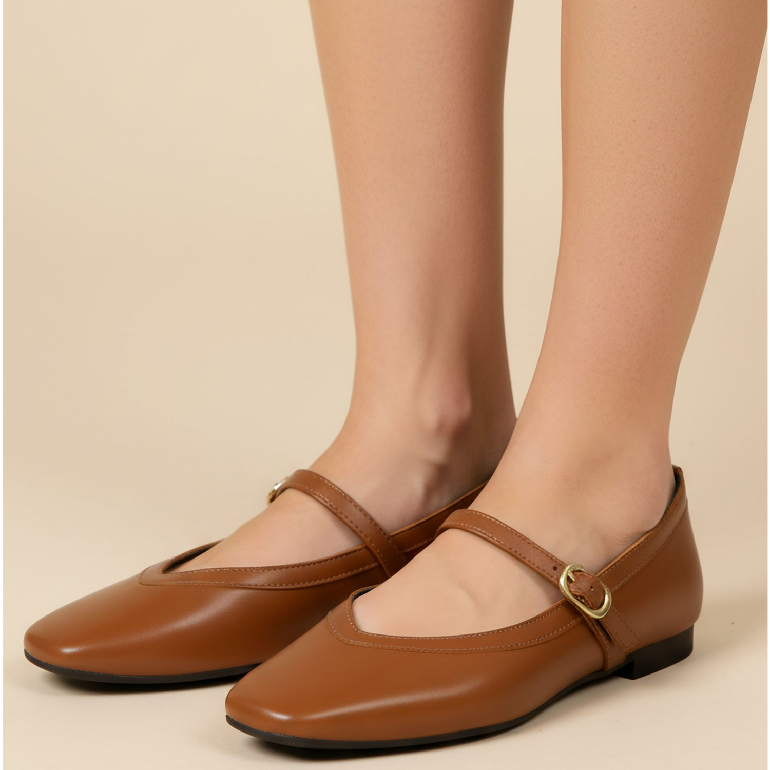 Greta Mary Jane - Cognac