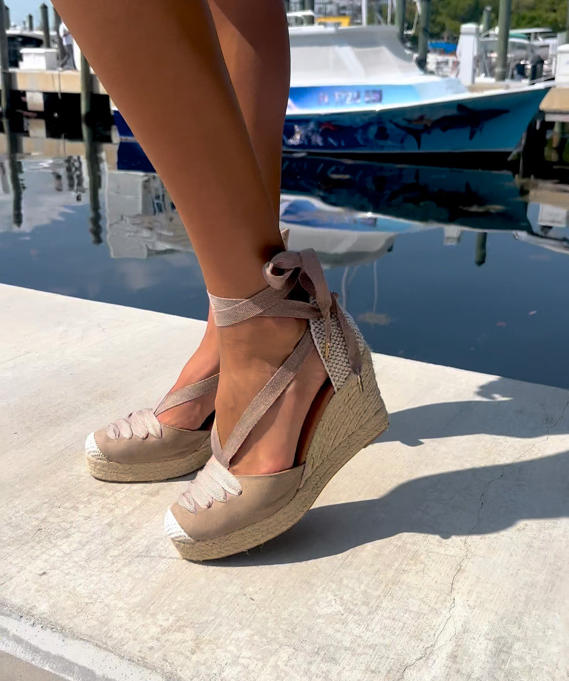 Jimena Camel High Laces