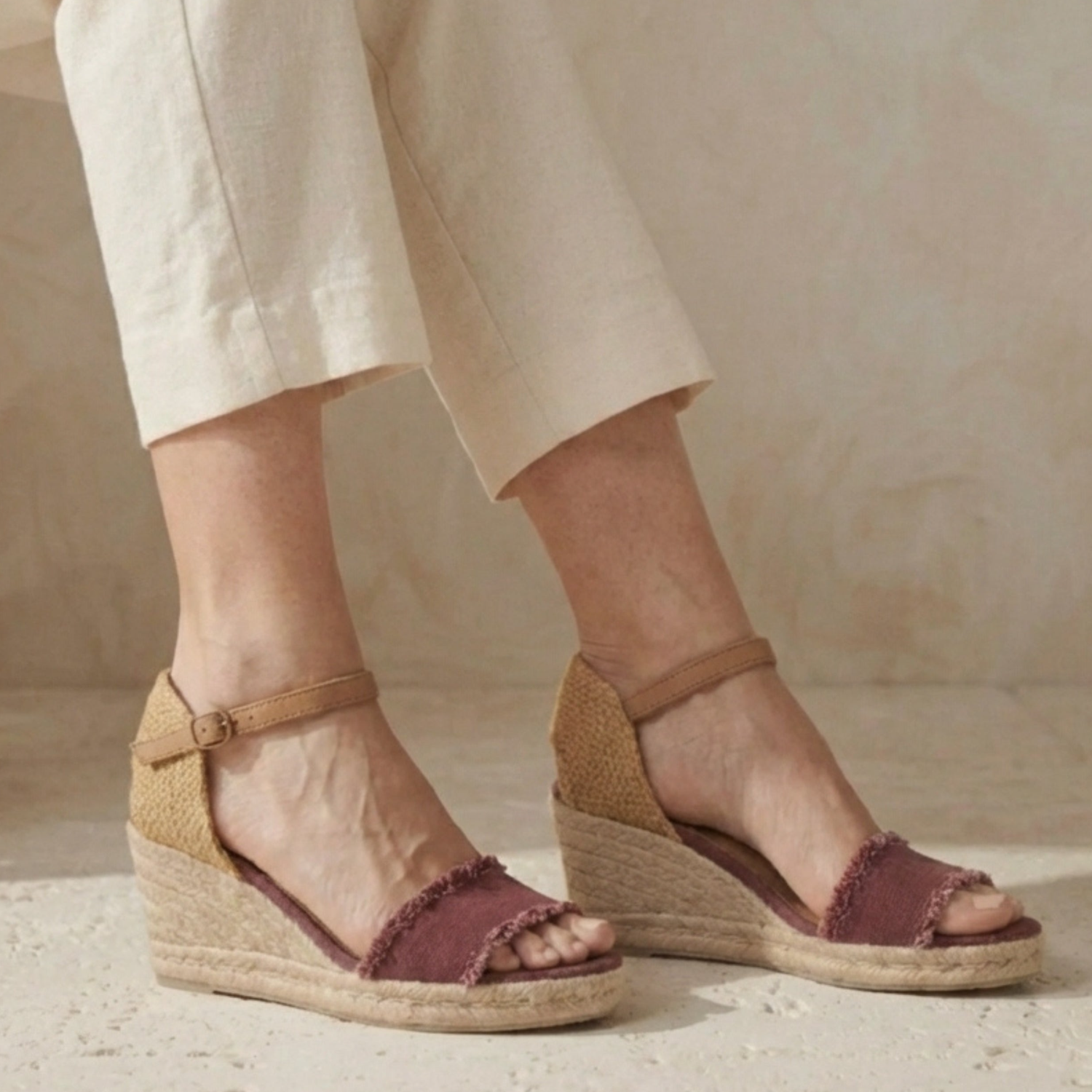 Inesa Wedge - Salmon