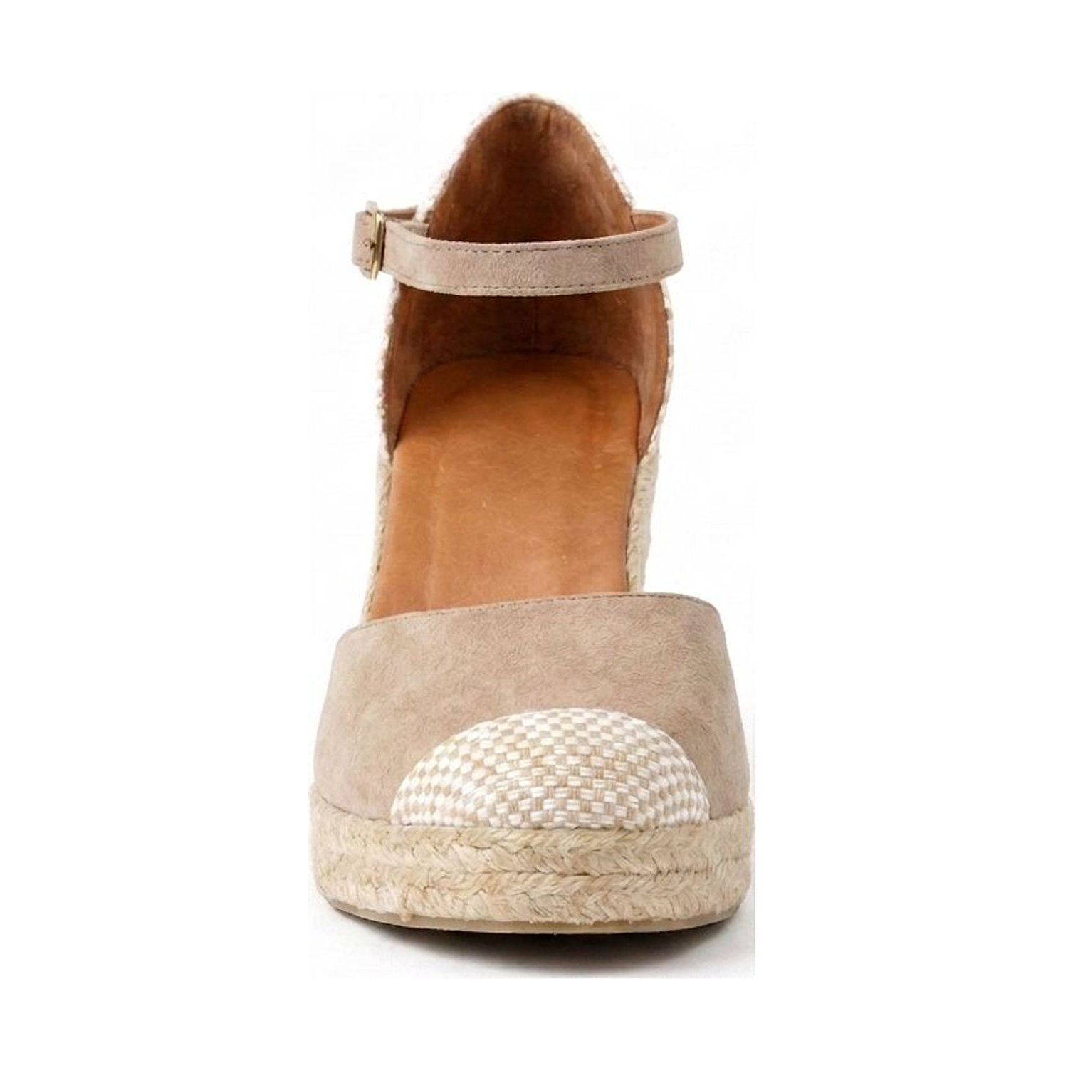 Jimena High Strap Wedges - Taupe