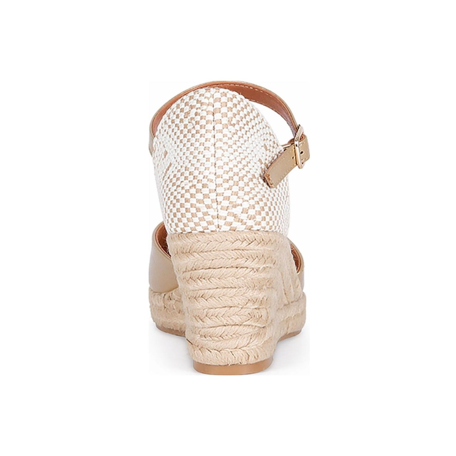Jimena Mid Strap Wedges - Champagne