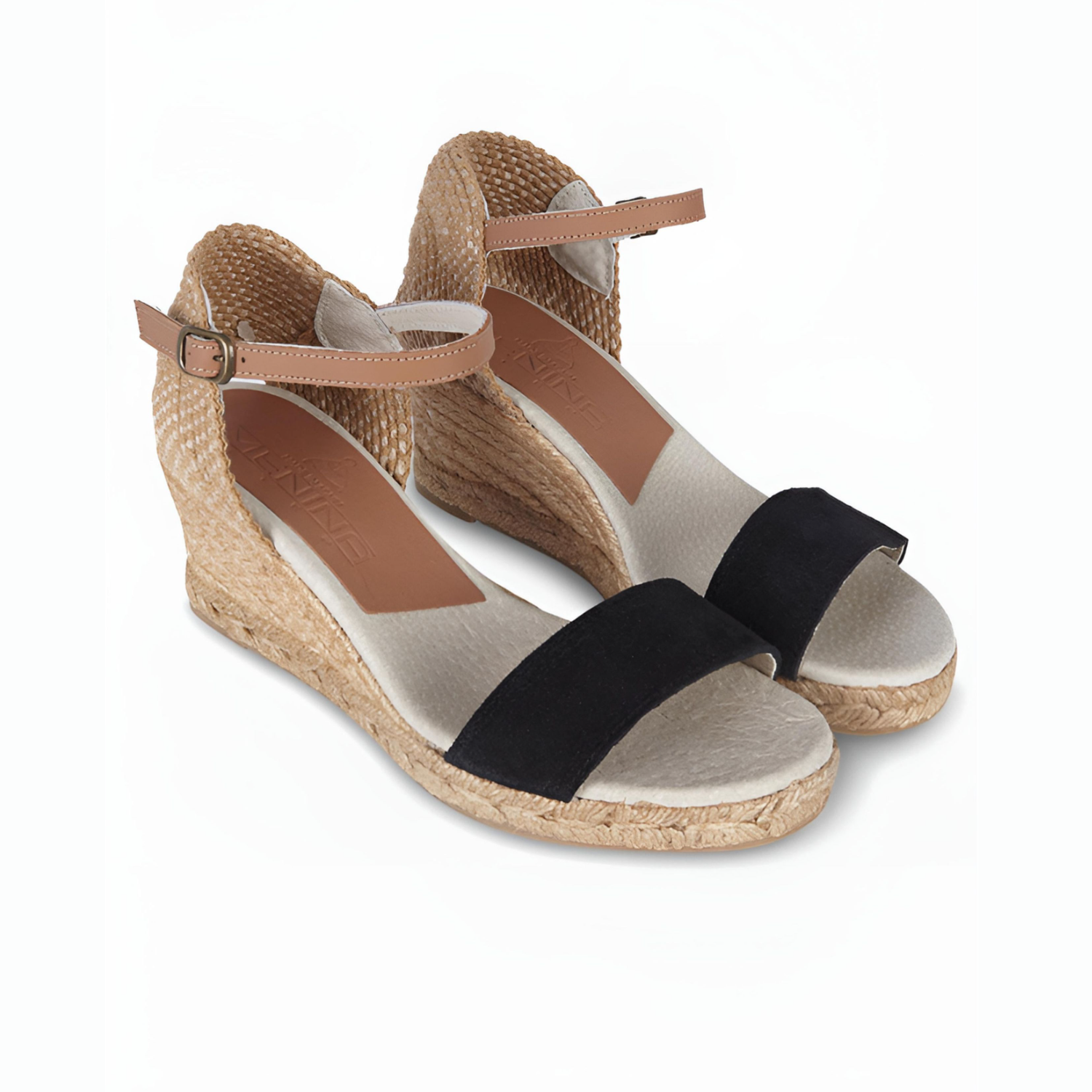 Jimena Single Band Wedges - Black