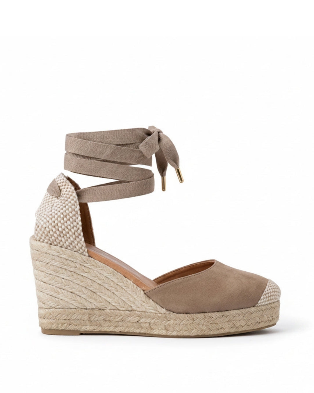 Jimena High Laces Taupe