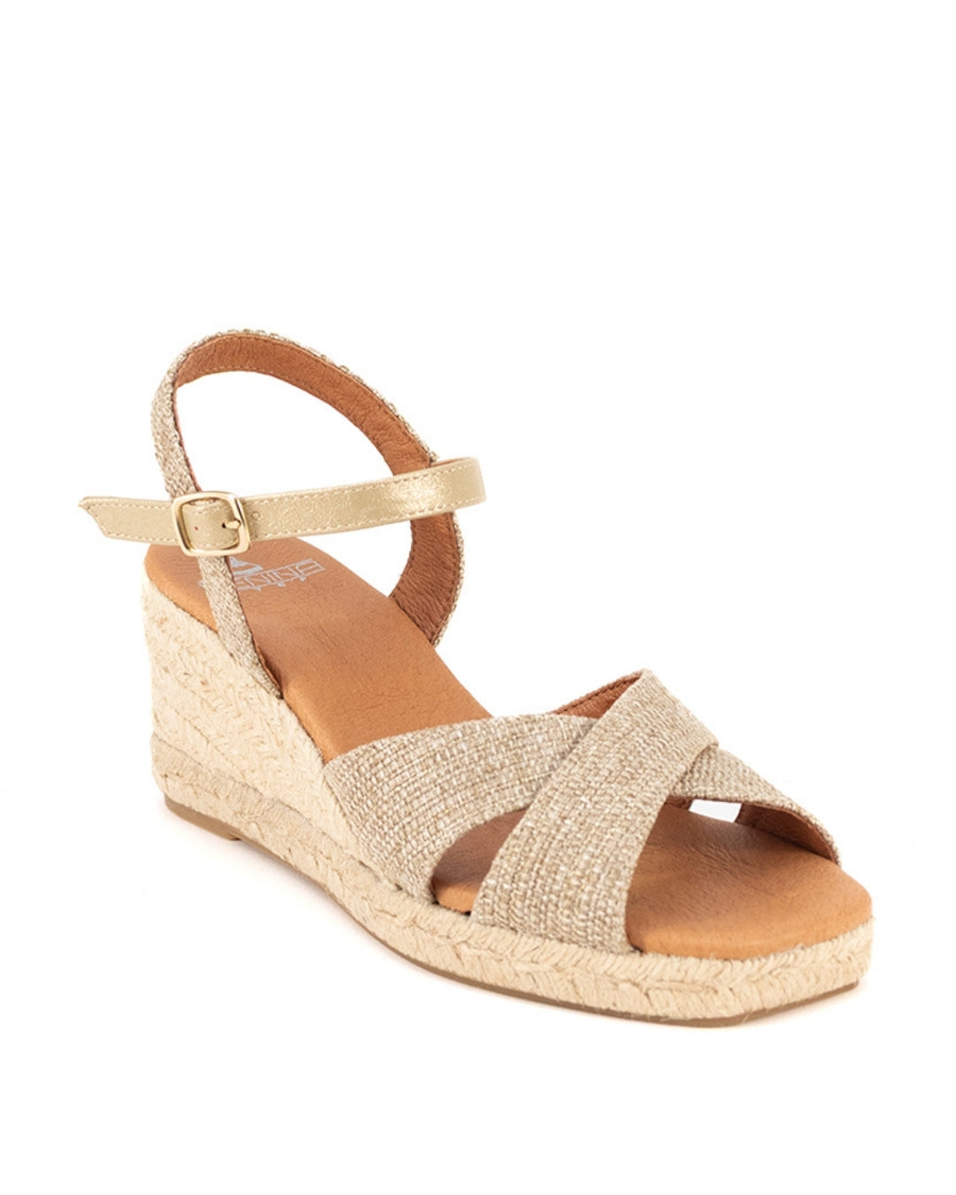 Jimena Mid Double Band Gold-Woven