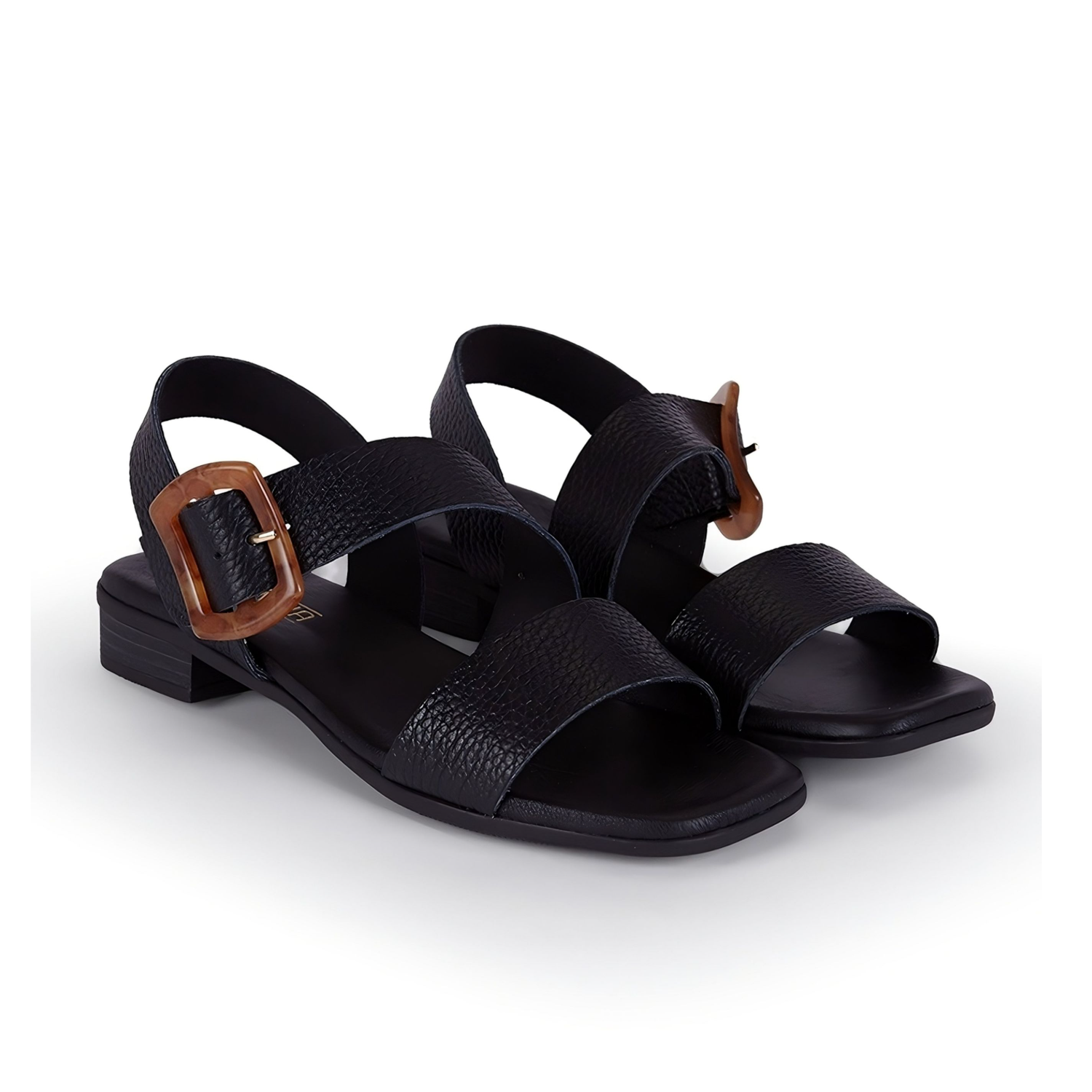 Juliette Sandal - Side Buckle Black