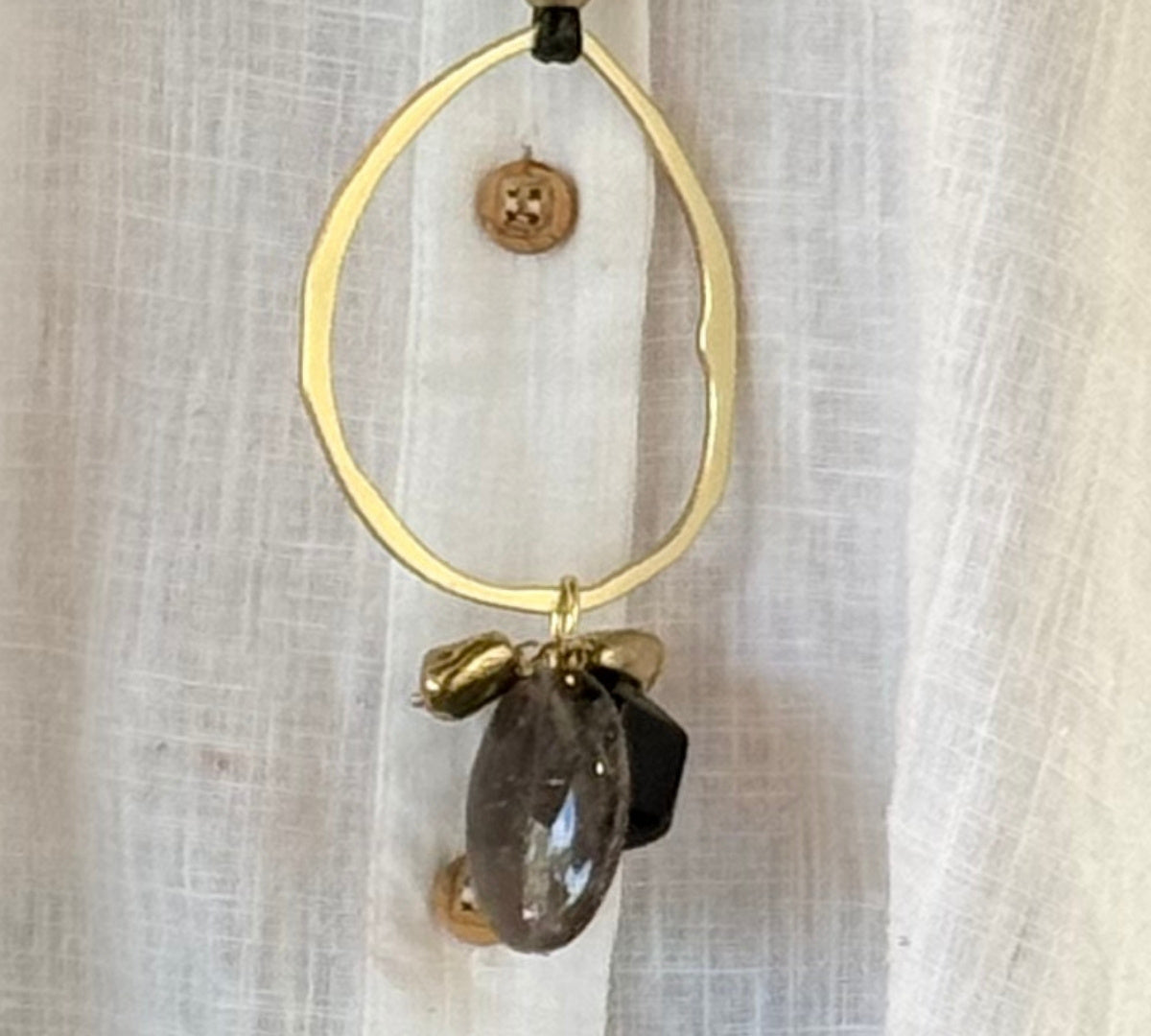 Luna Black Long Necklace