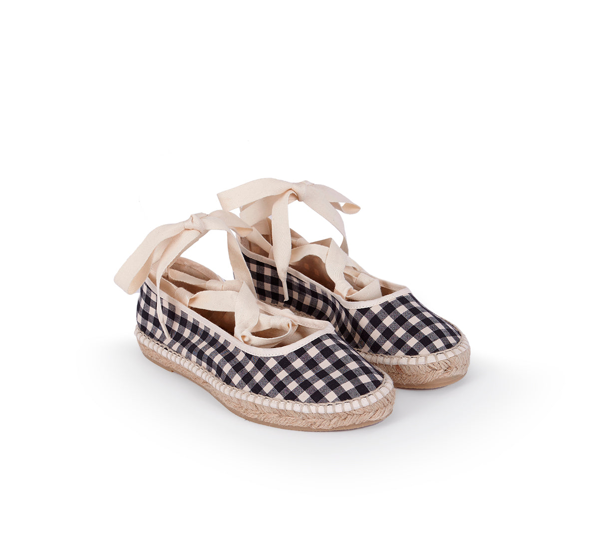 Santorini Espdarille Black and White