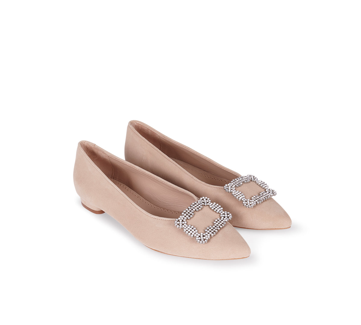 Tiara Pointy Camel Suede