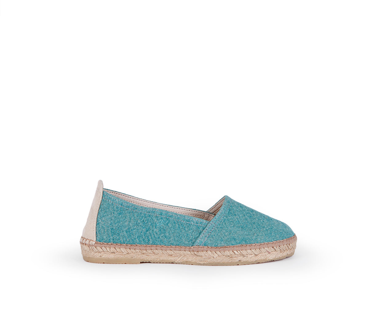 Marbella Aqua Linen Textile Espadrille