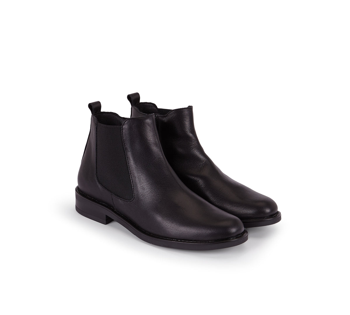 Sierra Black Leather Bootie