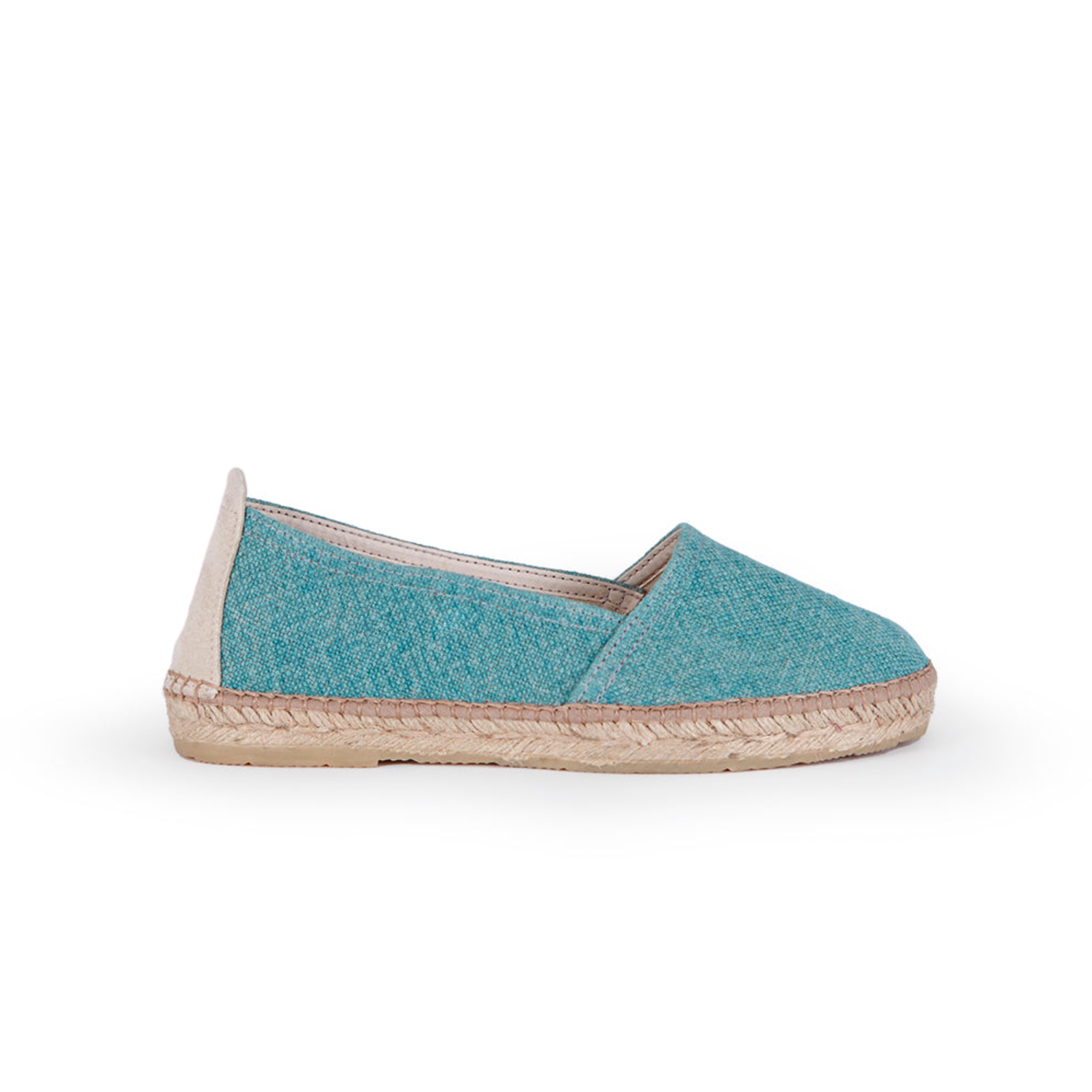 Marbella Aqua Linen Textile Espadrille