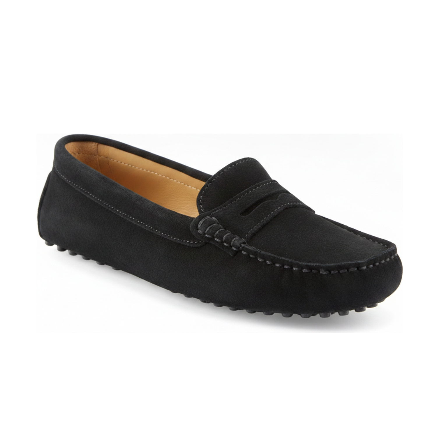Oporto Suede Loafer - Black Suede