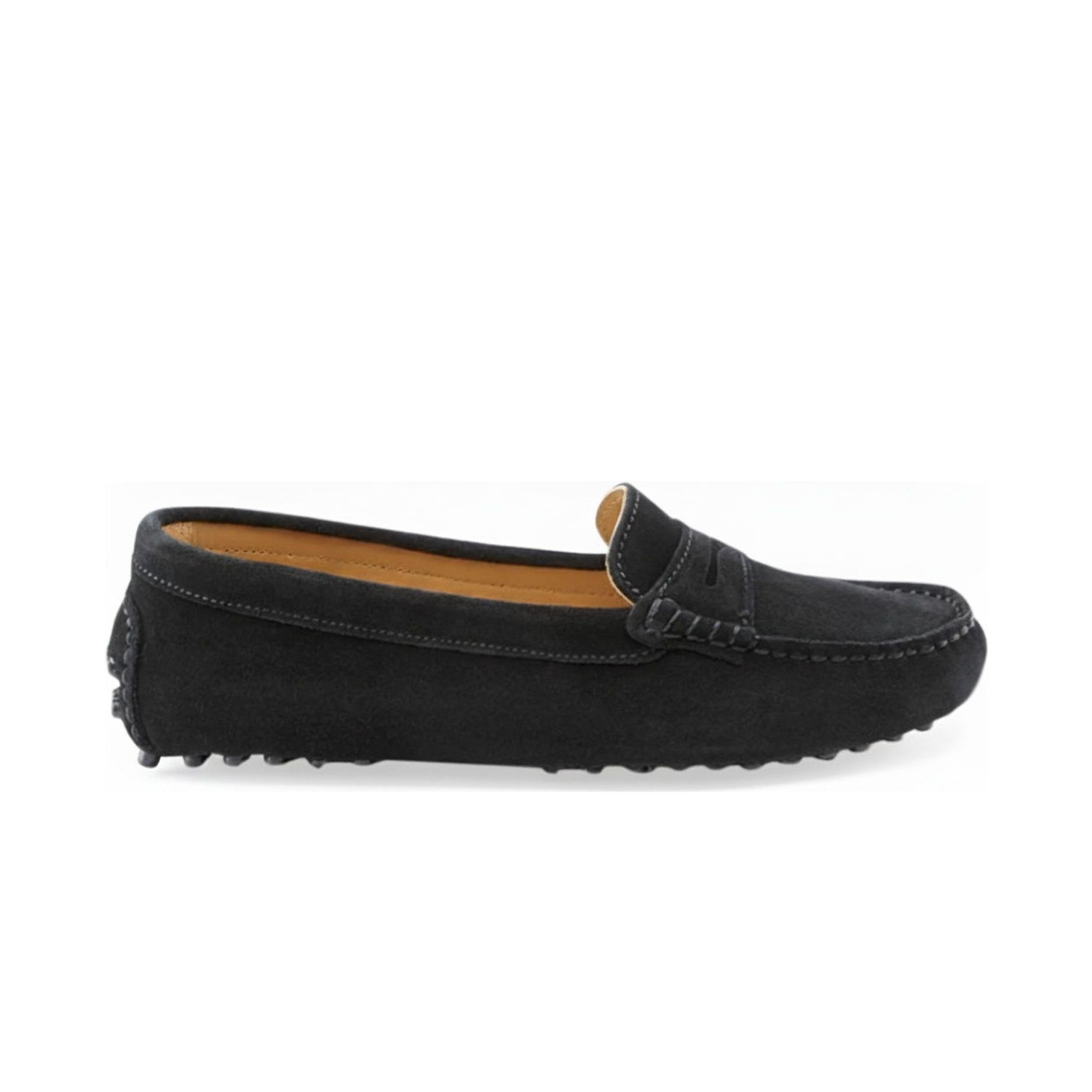 Oporto Suede Loafer - Black Suede