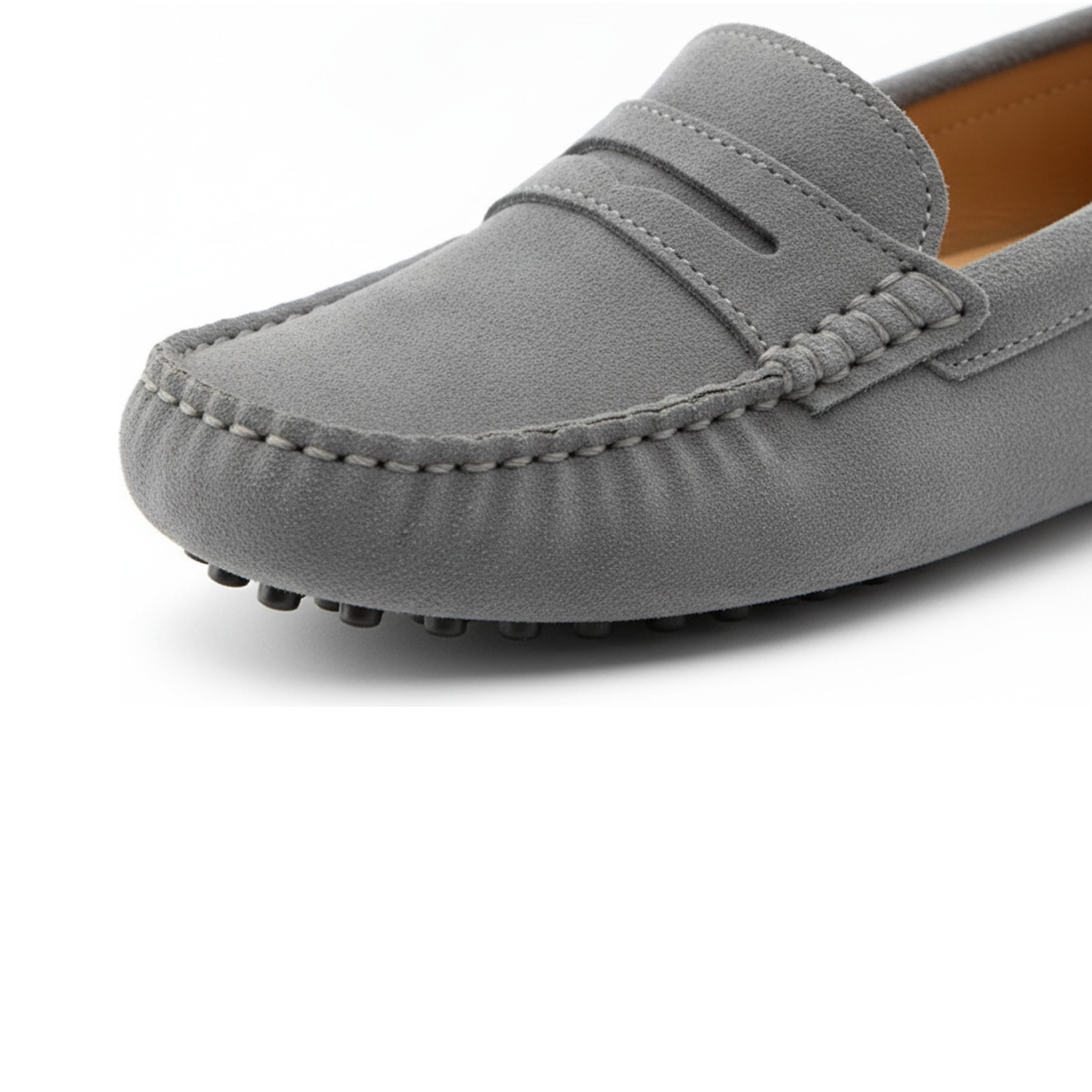 Oporto Suede Loafer - Grey Suede