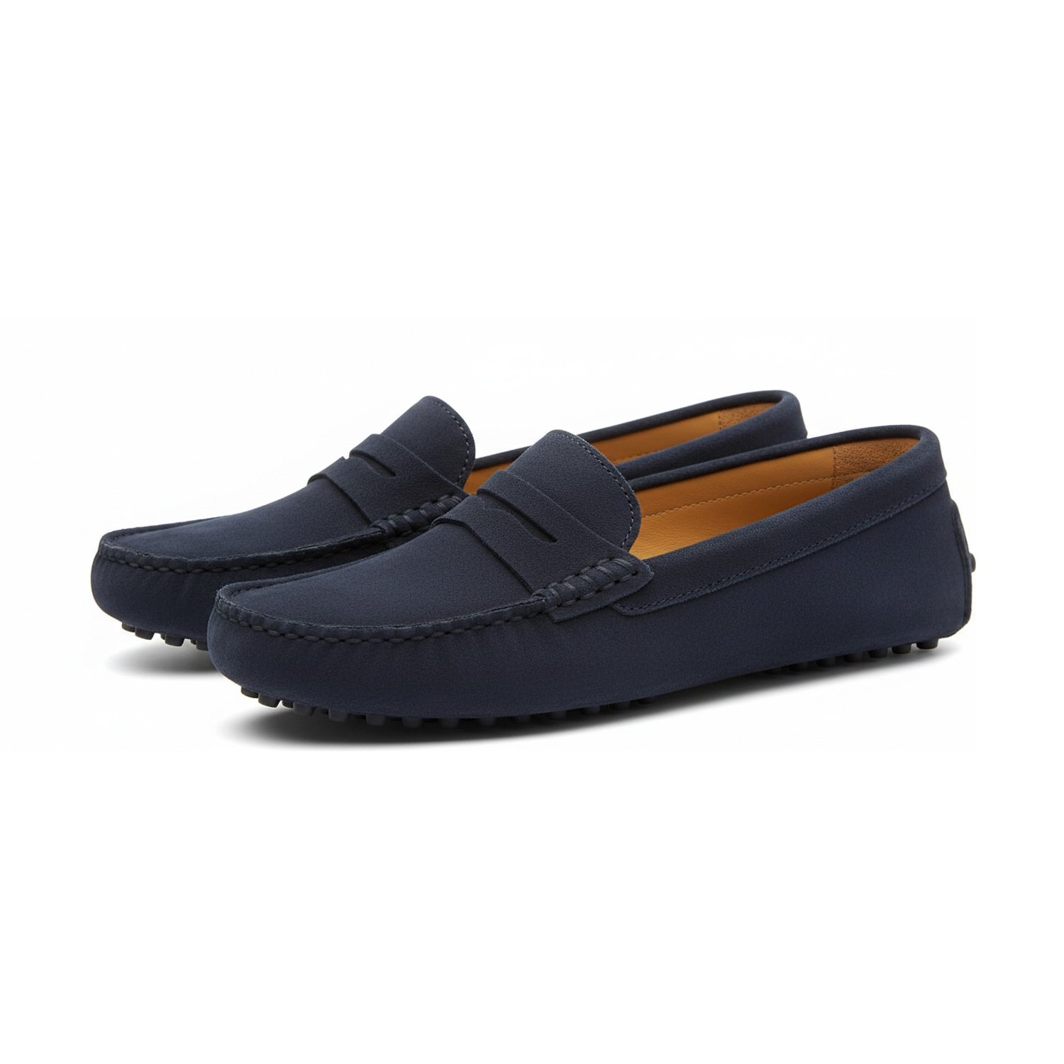 Oporto Suede Loafer - Navy Suede
