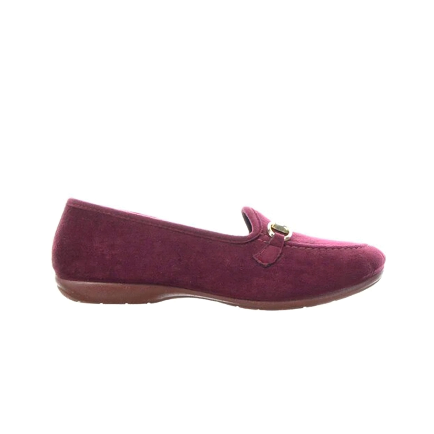 Royal Buckle Slipper - Burgundy