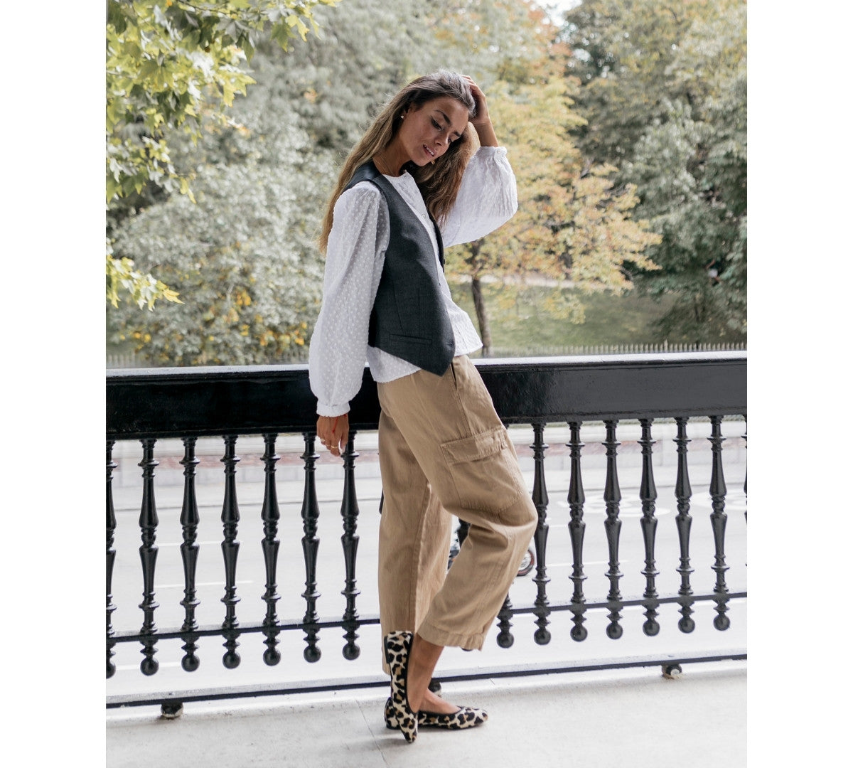 Sandrine Cheetah Black