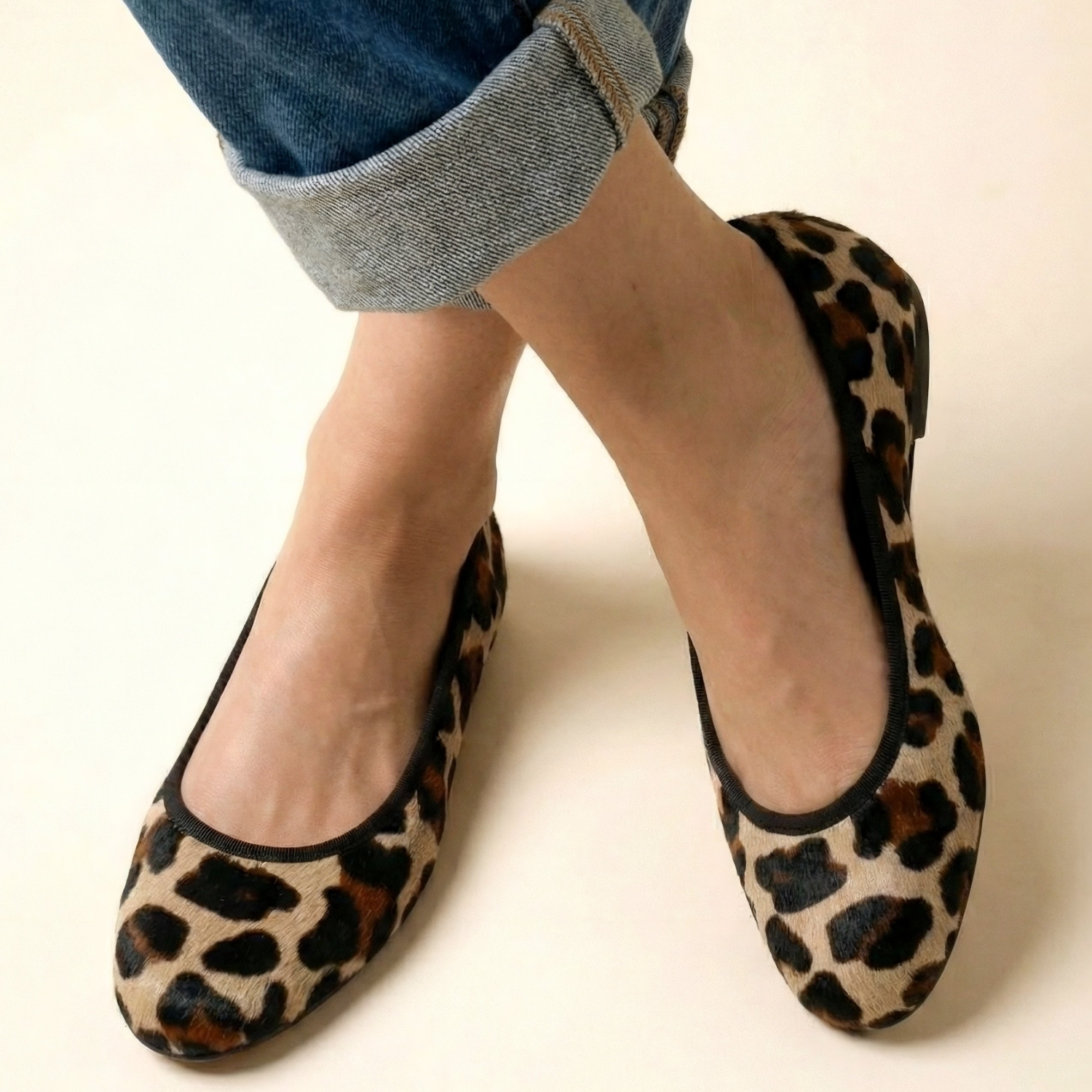 Sandrine Ballet Flat - Cheetah Black