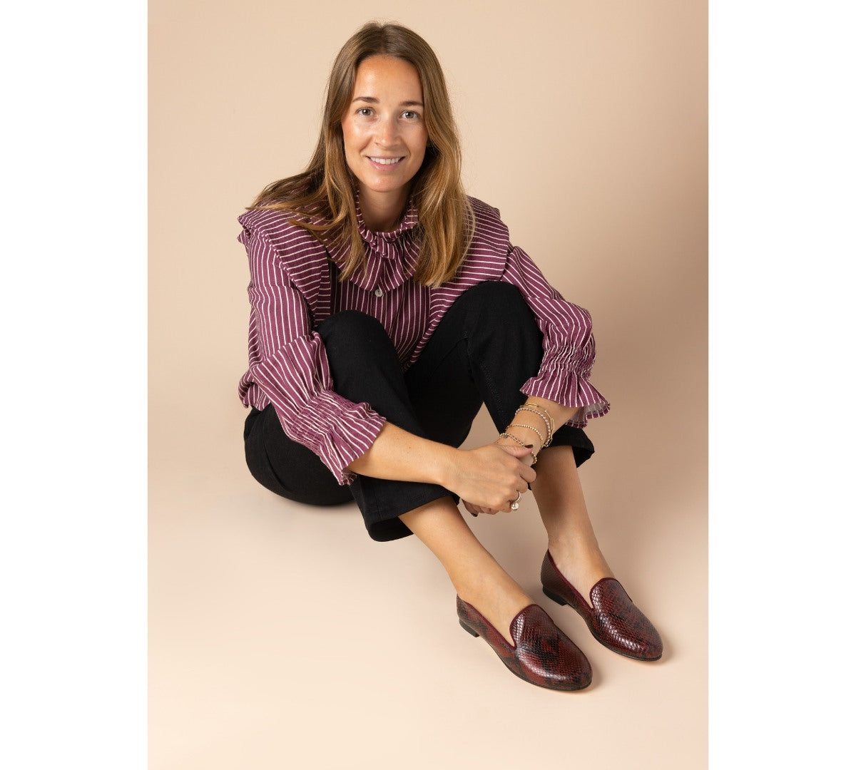 Burgundy Snake Loafer