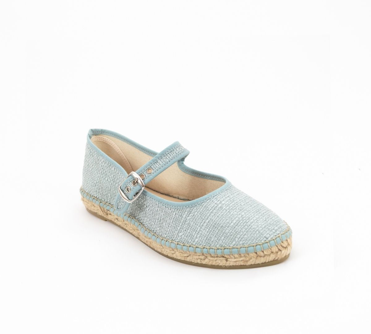 Espadrille Mary Jane Weaved Pale Blue