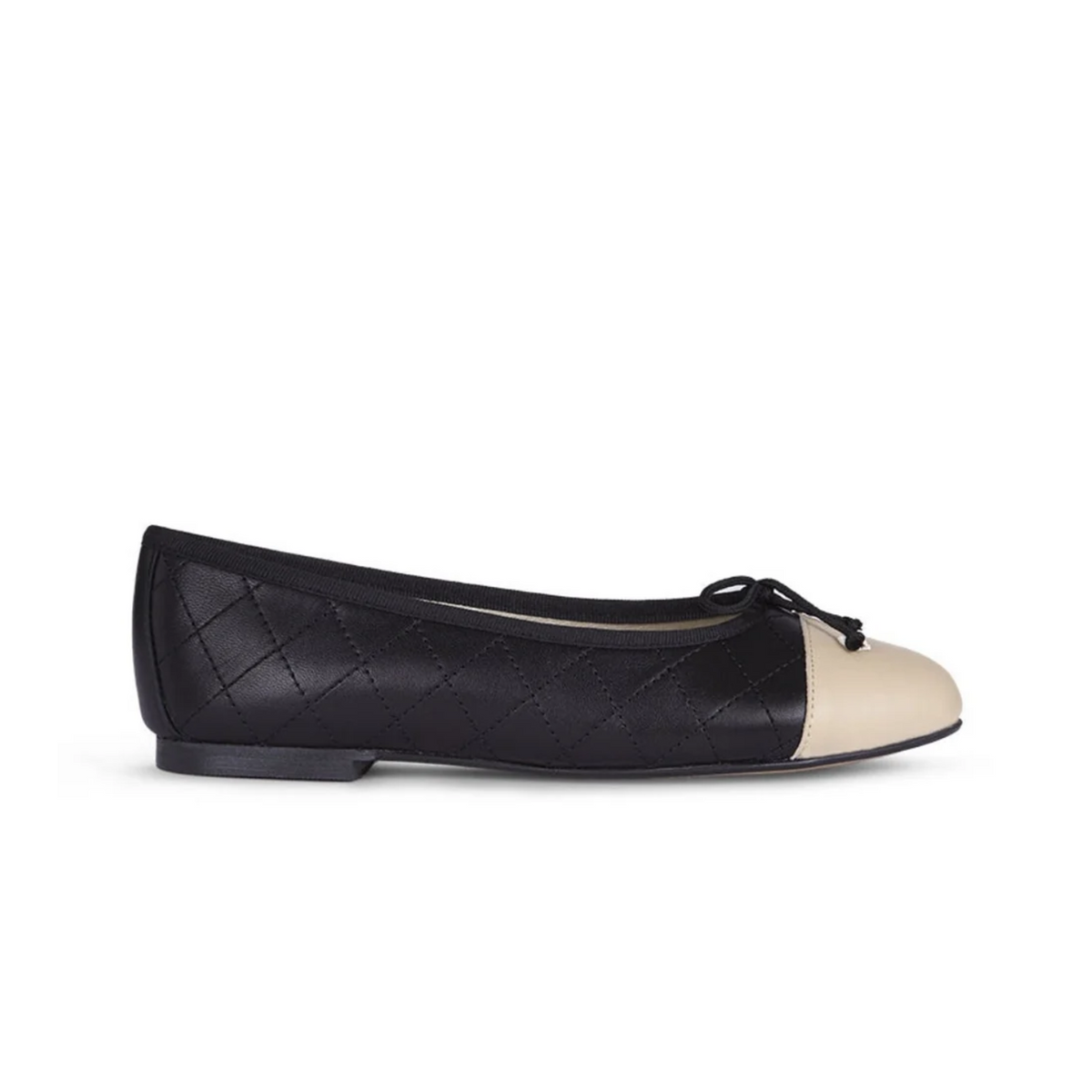 Chester Black Leather with Beige Toe