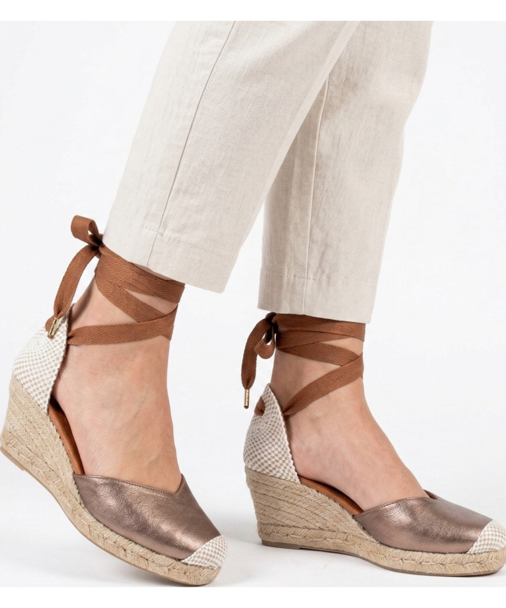 Jimena Mid Laces Bronze