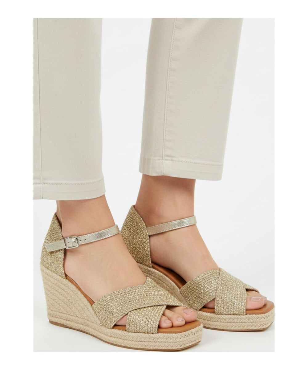 Jimena High Double Band Gold-Woven