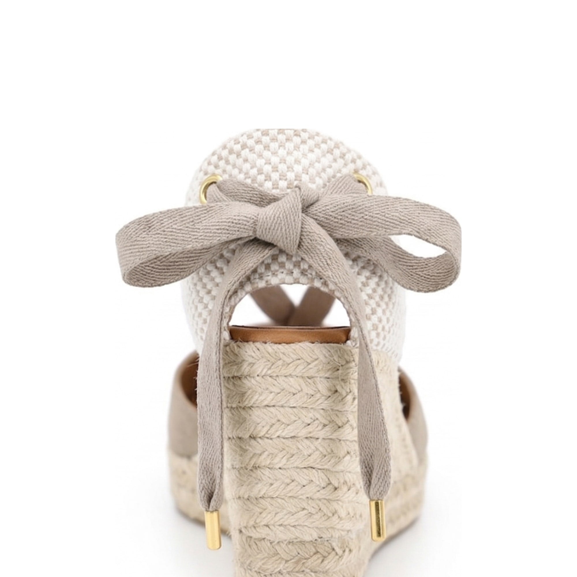 Jimena High Laces Taupe Laced