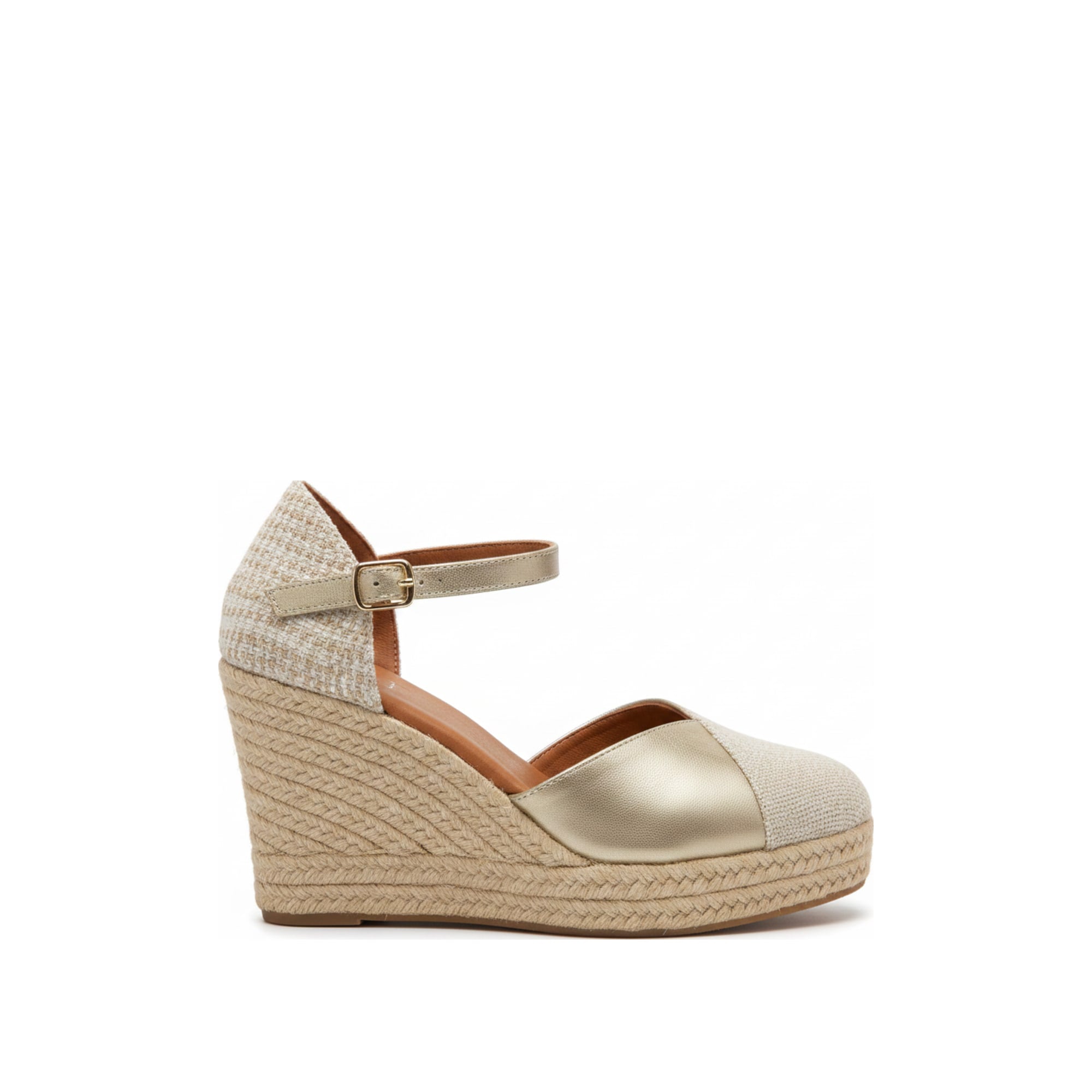 Jimena High Strap Gold-Woven