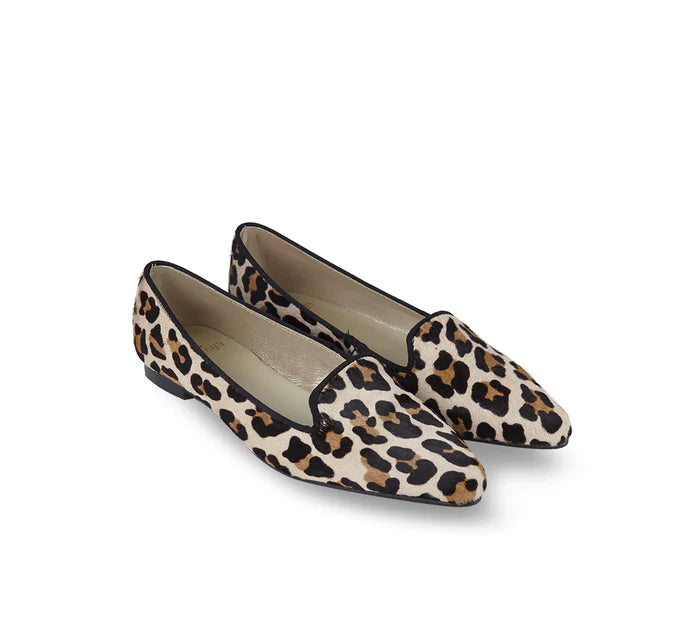 Pointy Loafer Cheetah Calf Hair