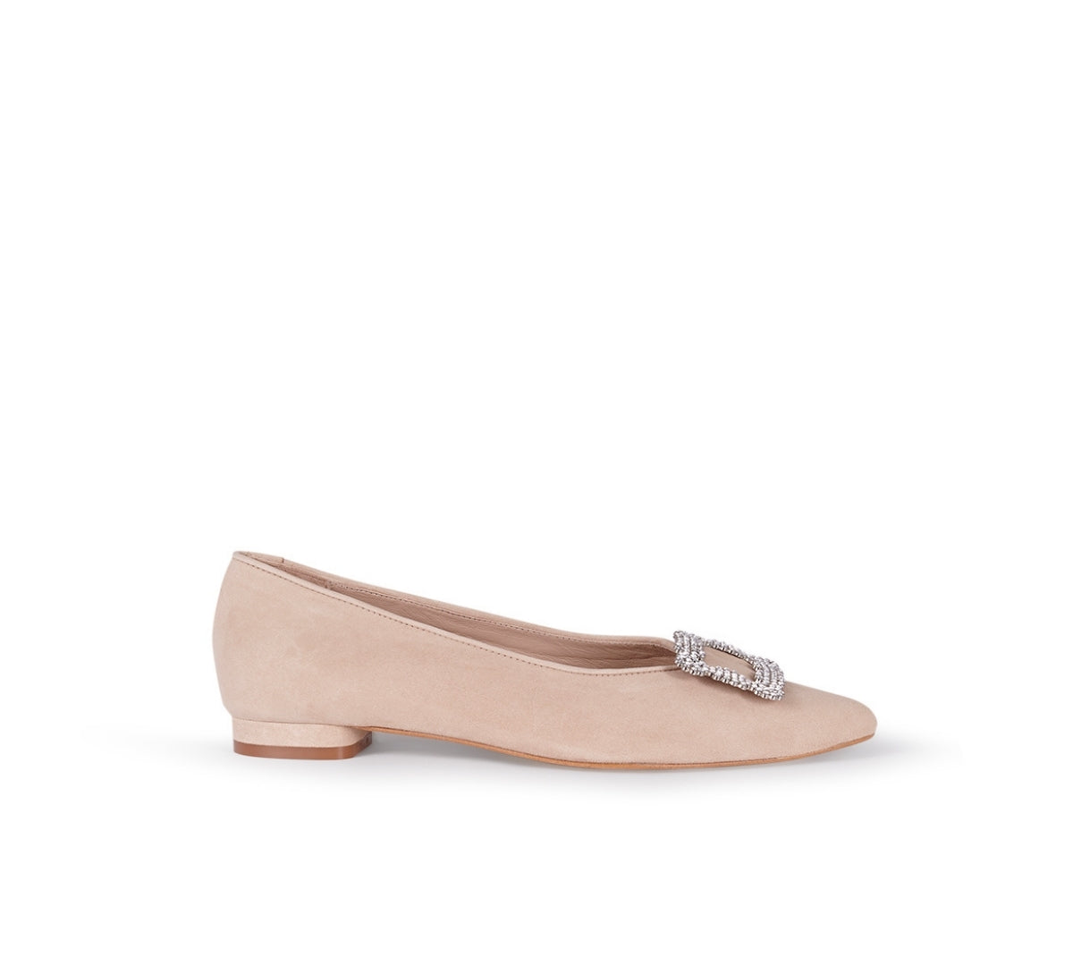 Tiara Pointy Camel Suede