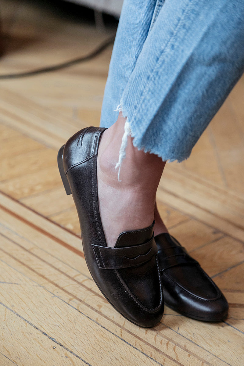 Toledo Penny Loafer Black Leather