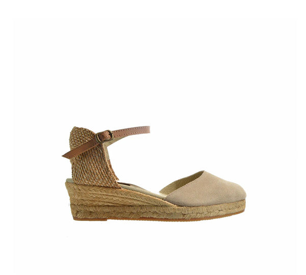 Gimena Taupe Low wedge