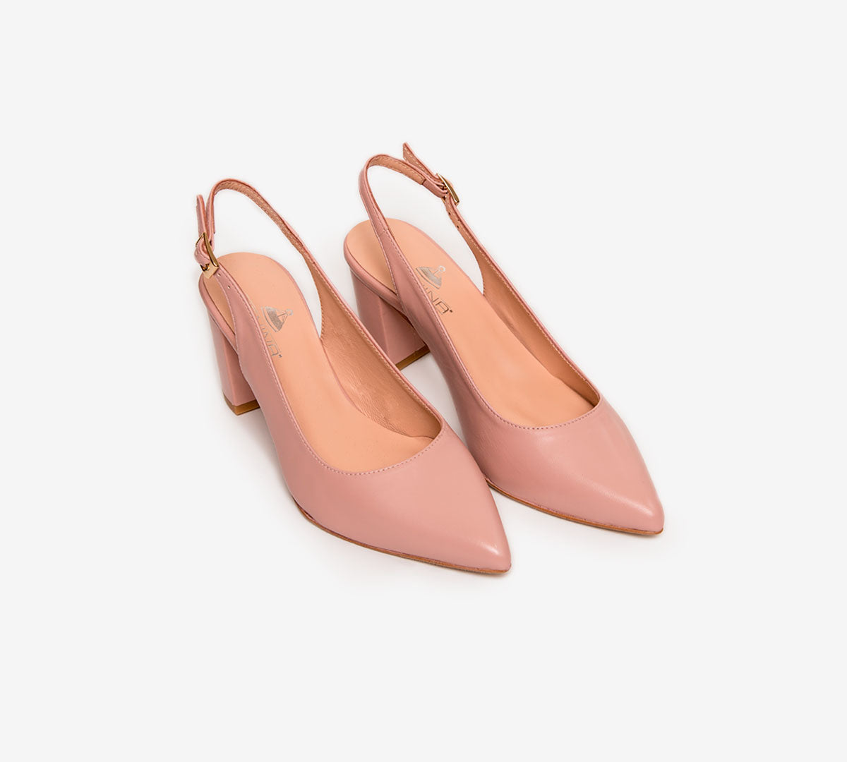 Ines Pink Block Heel