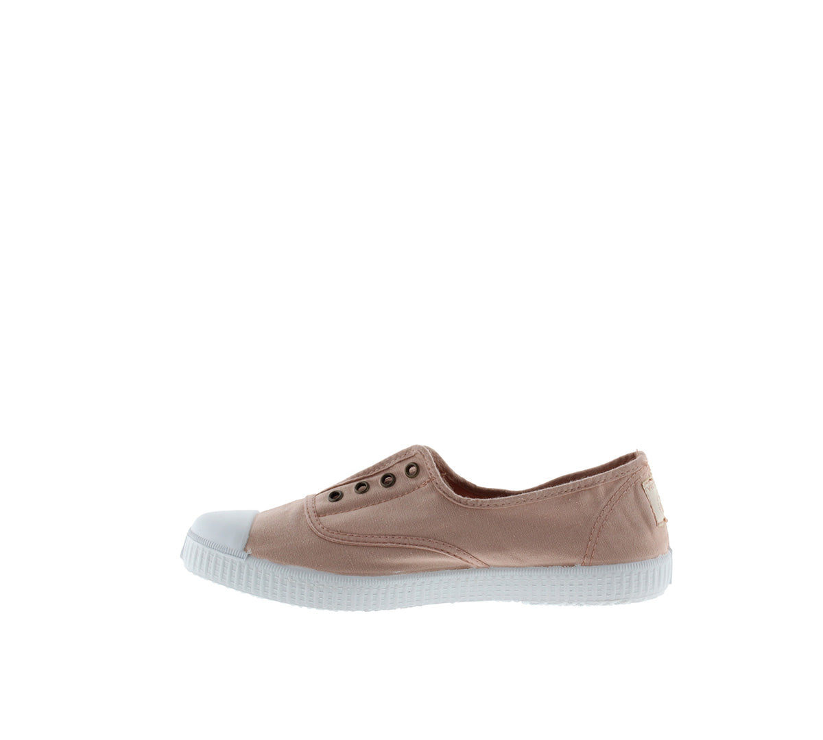 Victoria Light Nude Rubber-Toecap Canvas