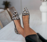 Pointy Loafer Cheetah Calf Hair
