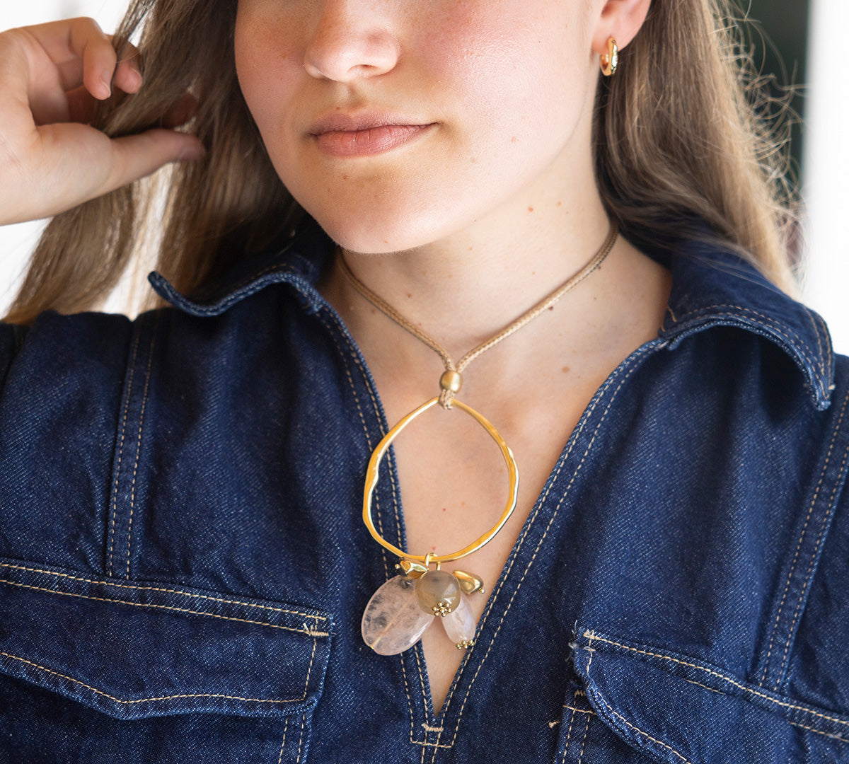 Luna Camel Long Necklace