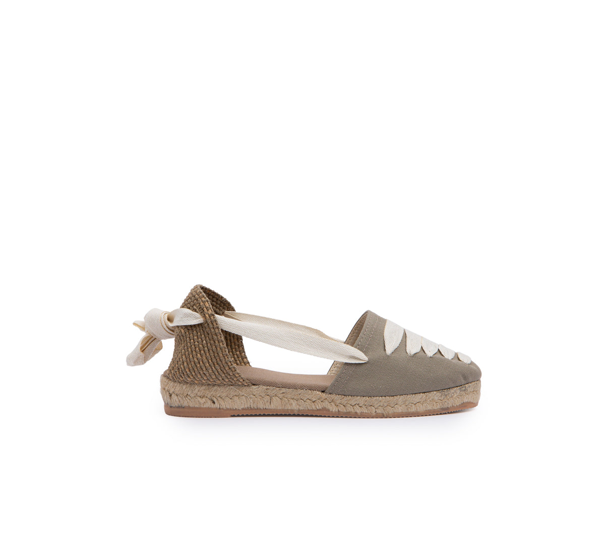 Gimena Taupe Top Laces Espadrille