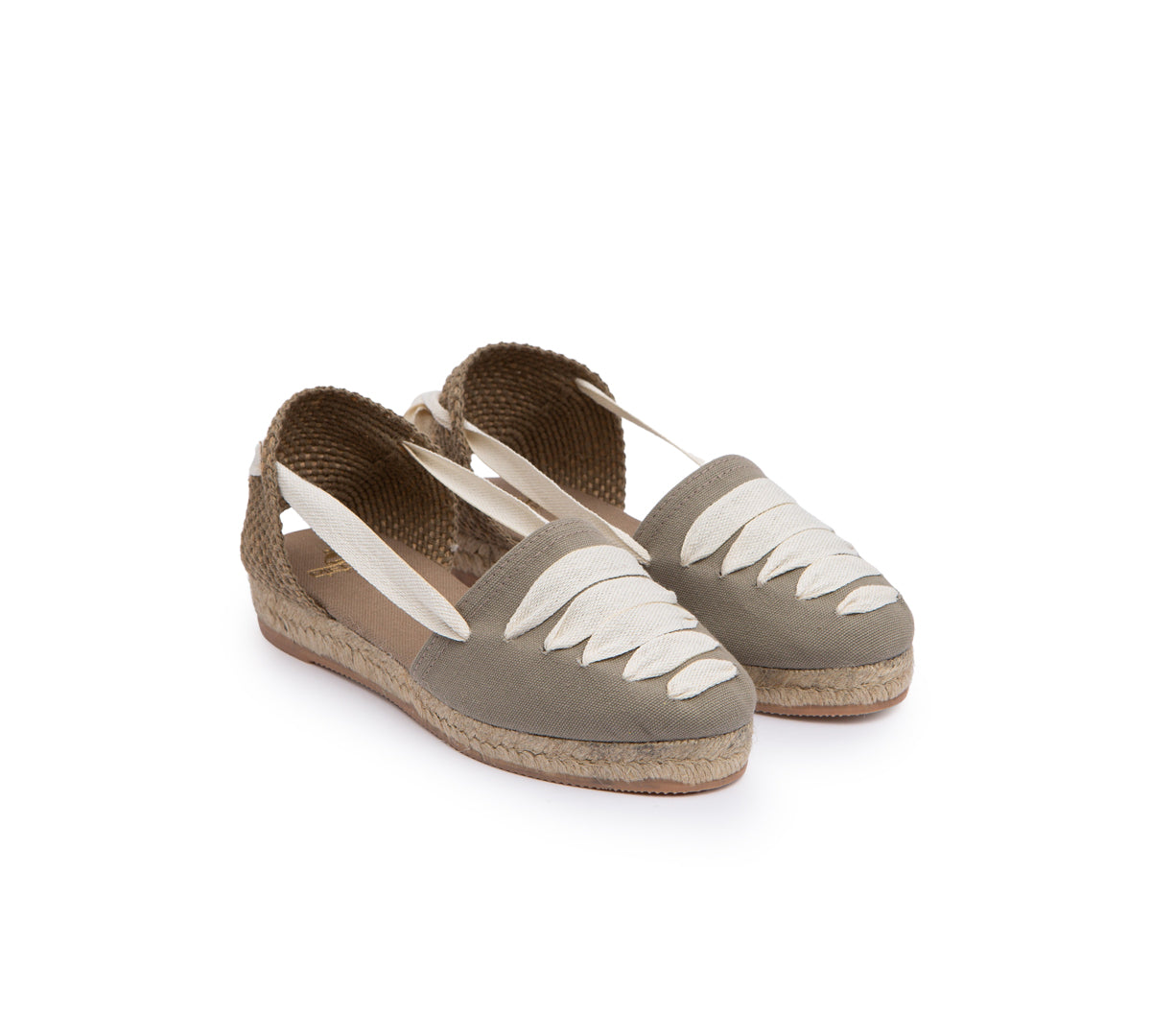 Gimena Taupe Top Laces Espadrille