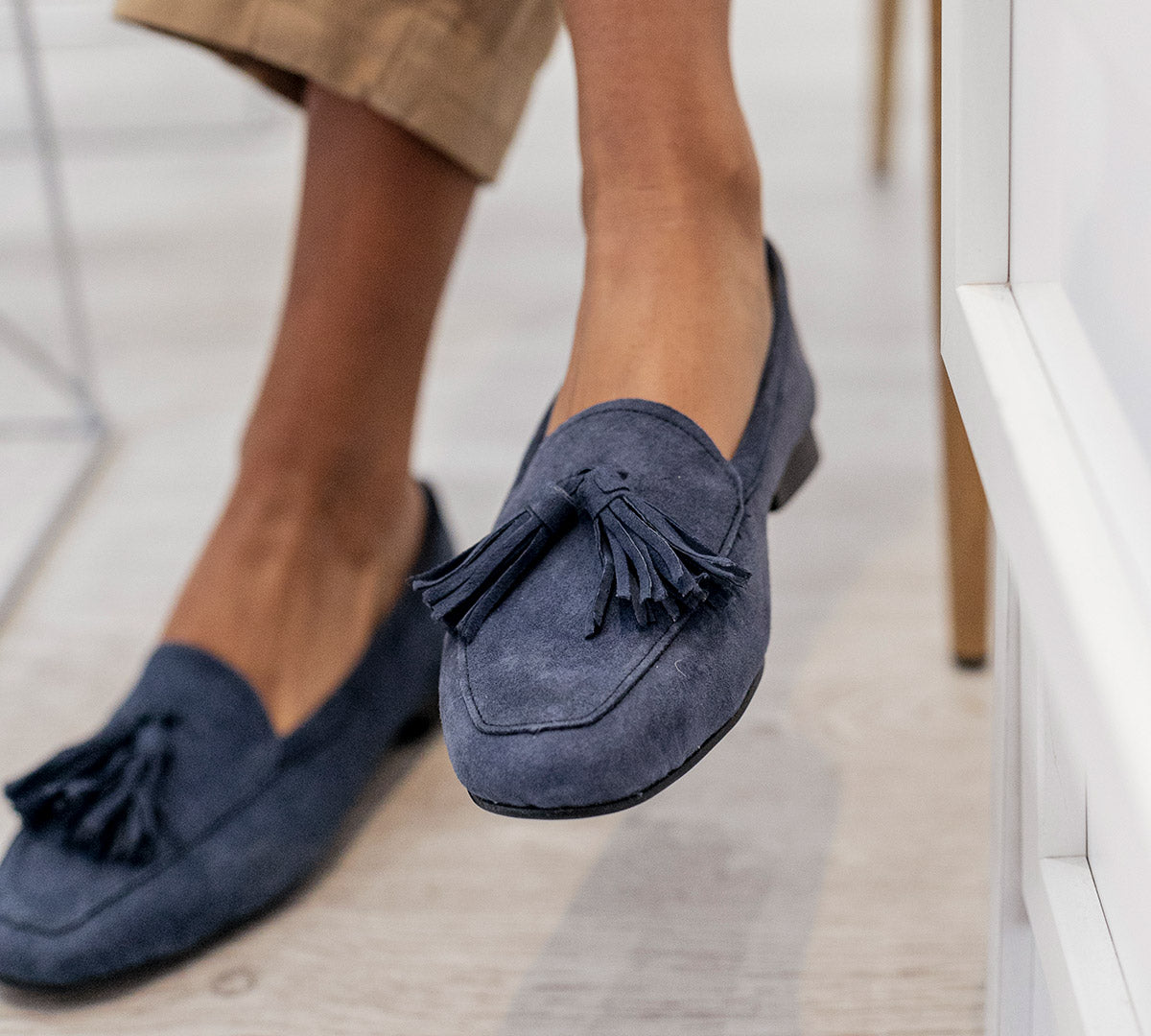 Cardiff French Blue Suede