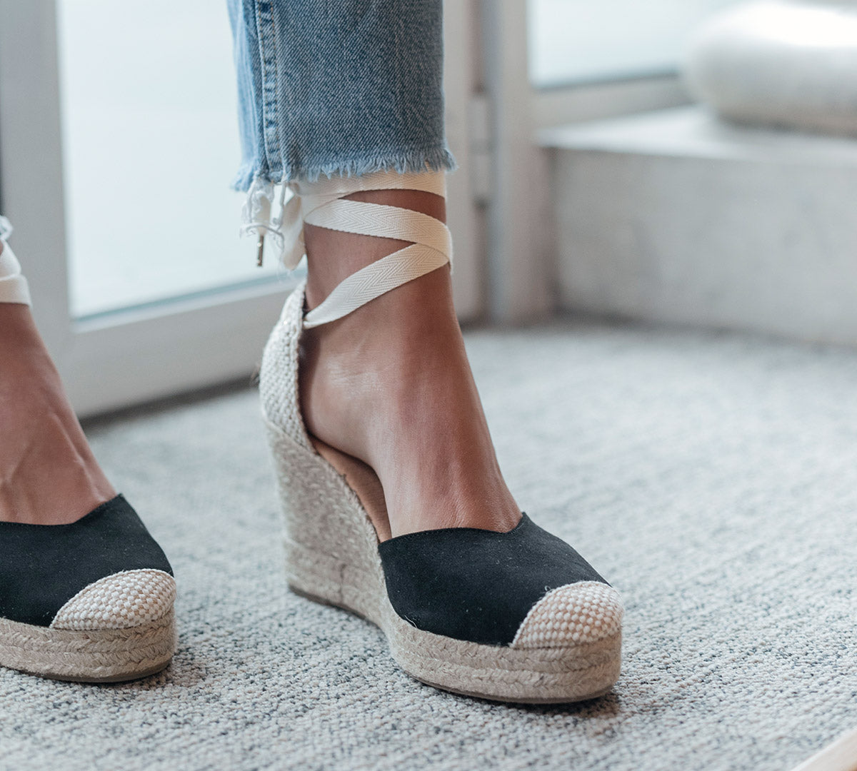 Jimena Black High Laces