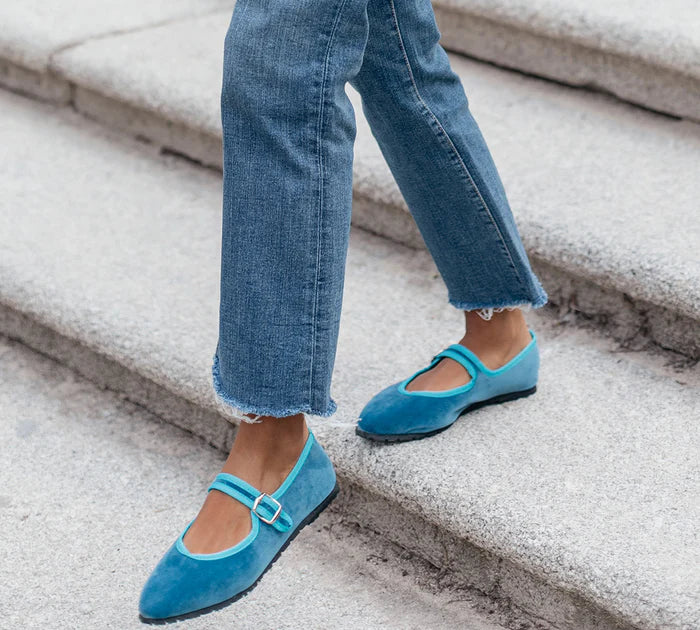 Bergamo in Mediterranean Blue Velvet