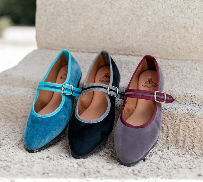 Bergamo in Mediterranean Blue Velvet