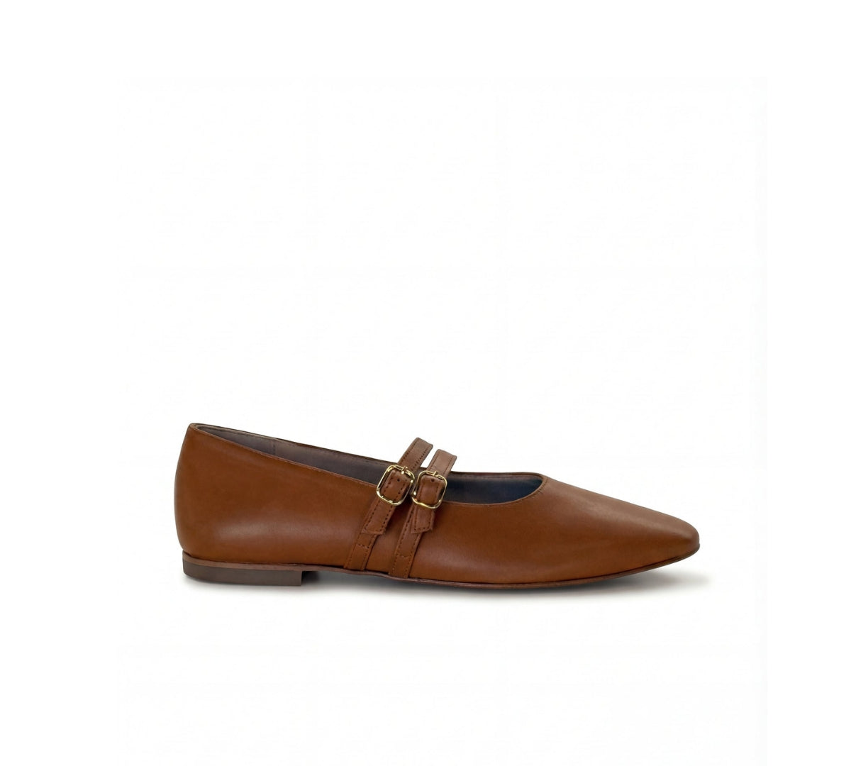 Amelie Double Strap Cognac